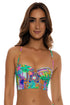 Luli Fama Positano Square Neck Corset Top